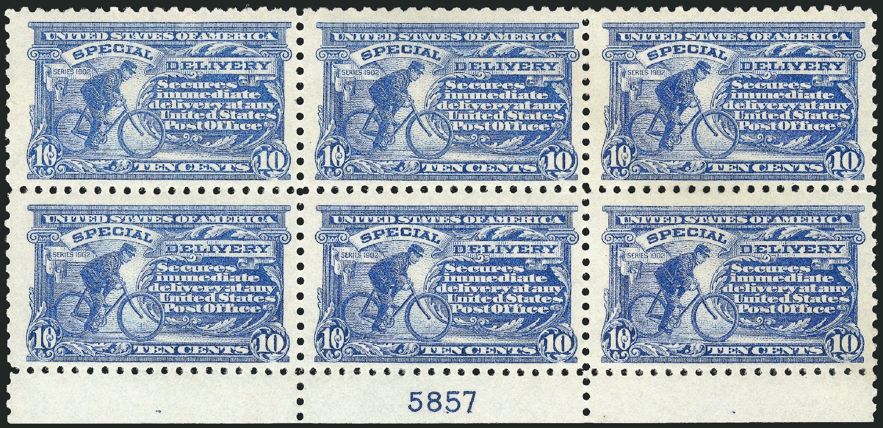 Cost of US Stamps Scott Catalog # E9: 10c 1914 Special Delivery. Robert Siegel Auction Galleries, Sep 2014, Sale 1078, Lot 652