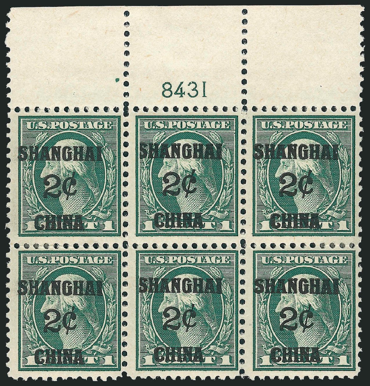 Costs of US Stamps Scott Cat. # K1: 2c 1919 China Shanghai on 1c. Robert Siegel Auction Galleries, Jun 2009, Sale 975, Lot 2210
