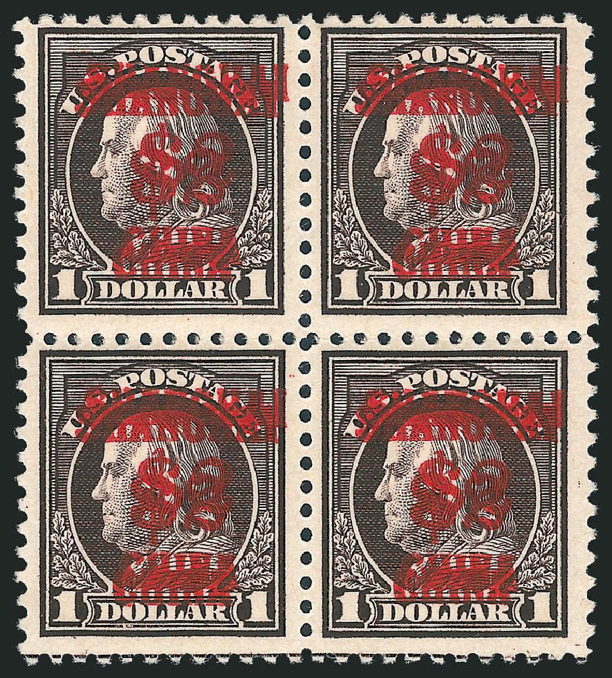 US Stamps Value Scott Catalogue K16 - 1919 US$2.00 China Shanghai on $1. Robert Siegel Auction Galleries, Jun 2012, Sale 1025, Lot 258