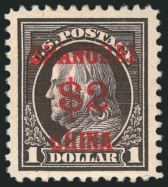 US Stamp Price Scott #K16: 1919 US$2.00 China Shanghai on $1. Robert Siegel Auction Galleries, Mar 2014, Sale 1067, Lot 1709