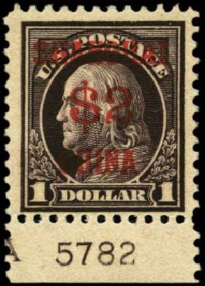 Costs of US Stamps Scott Catalogue K16: 1919 US$2.00 China Shanghai on $1. Harmer-Schau Auction Galleries, Feb 2012, Sale 92, Lot 1315