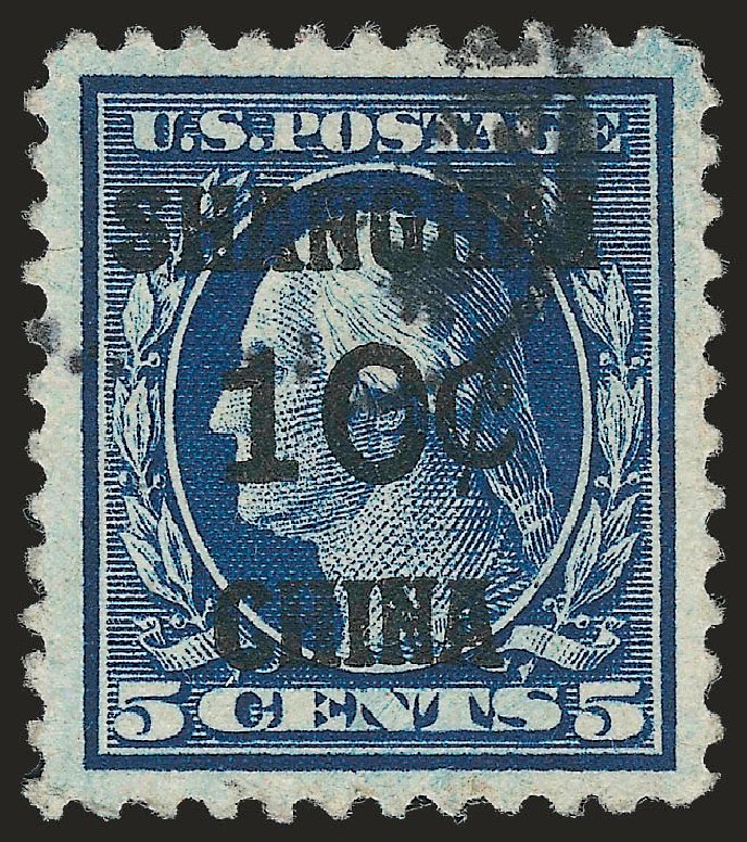 US Stamp Prices Scott #K5 - 1919 10c China Shanghai on 5c. Robert Siegel Auction Galleries, Dec 2009, Sale 982, Lot 6119
