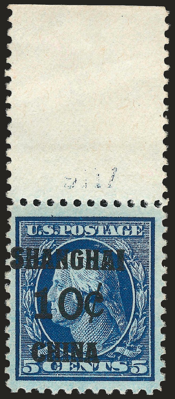 Cost of US Stamp Scott Catalogue # K5: 10c 1919 China Shanghai on 5c. Robert Siegel Auction Galleries, Sep 2009, Sale 968B, Lot 853