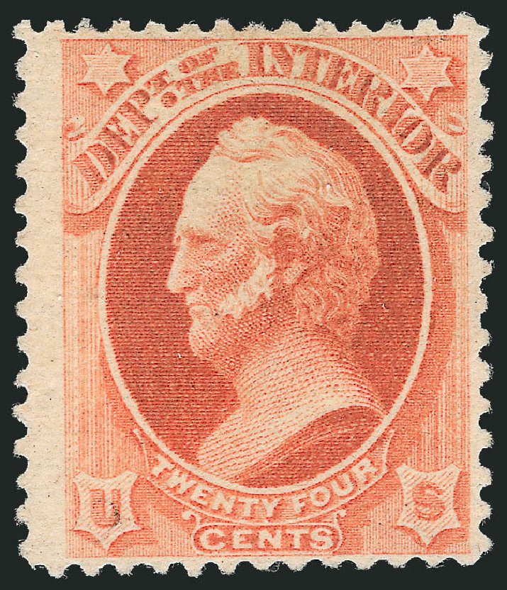 Costs of US Stamp Scott Catalog #O103: 1879 24c Interior Official. Robert Siegel Auction Galleries, Mar 2013, Sale 1040, Lot 2166
