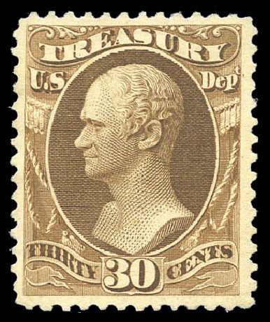 Price of US Stamp Scott Catalogue #O112 - 30c 1879 Treasury Official. Matthew Bennett International, Sep 2010, Sale 333, Lot 3999