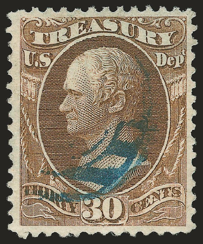 Costs of US Stamp Scott Cat. #O112: 30c 1879 Treasury Official. Robert Siegel Auction Galleries, Jun 2009, Sale 975, Lot 2245