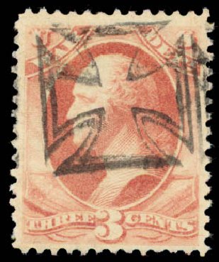 Value of US Stamps Scott Catalog #O116: 3c 1879 War Official. Daniel Kelleher Auctions, May 2015, Sale 669, Lot 3395
