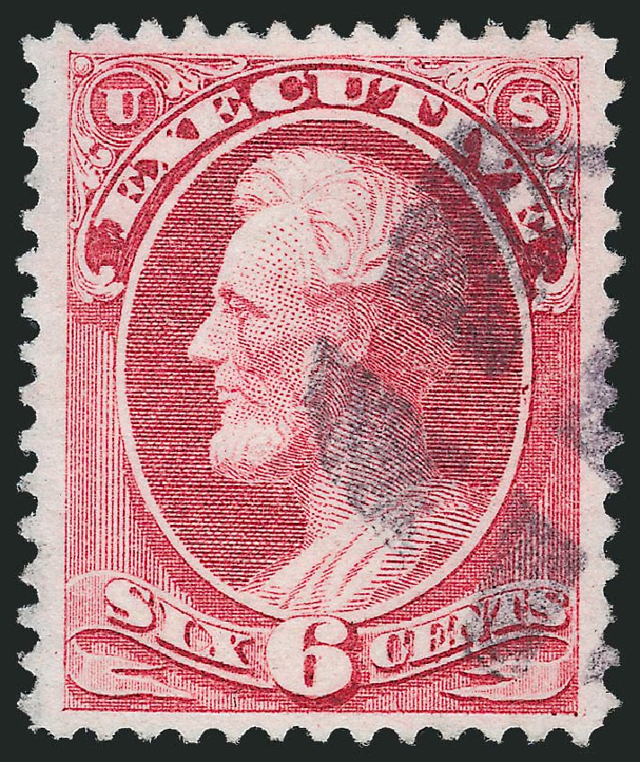 Costs of US Stamps Scott # O13: 6c 1873 Executive Official. Robert Siegel Auction Galleries, Oct 2012, Sale 1032, Lot 3648