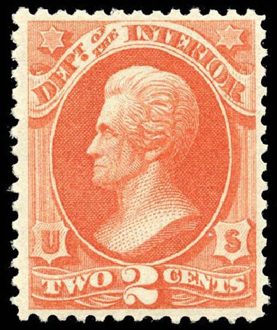 Value of US Stamps Scott O16: 1873 2c Interior Official. Matthew Bennett International, Apr 2008, Sale 326, Lot 677