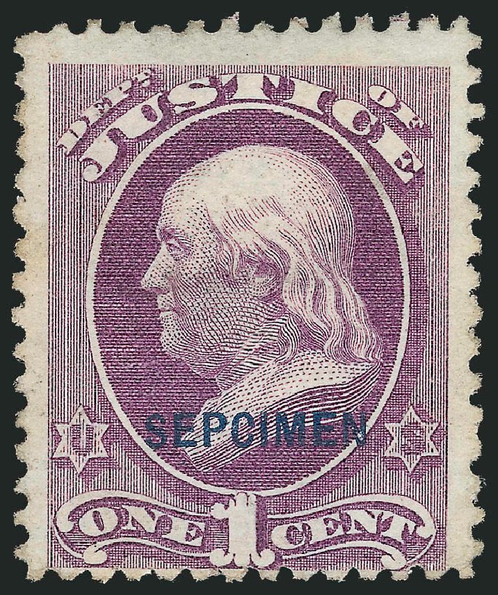 US Stamp Value Scott #O25 - 1873 1c Justice Official. Robert Siegel Auction Galleries, Dec 2009, Sale 982, Lot 6139