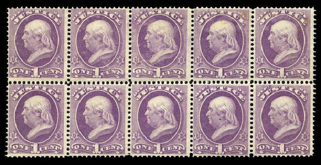 US Stamps Price Scott Catalog # O25 - 1873 1c Justice Official. Matthew Bennett International, Mar 2011, Sale 337, Lot 3174