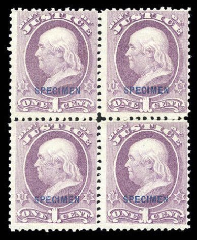 Value of US Stamp Scott Catalog # O25: 1c 1873 Justice Official. Matthew Bennett International, Sep 2010, Sale 333, Lot 4006