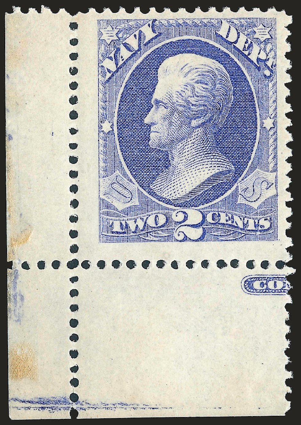 Values of US Stamps Scott # O36 - 2c 1873 Navy Official. Robert Siegel Auction Galleries, Jun 2010, Sale 992, Lot 2637
