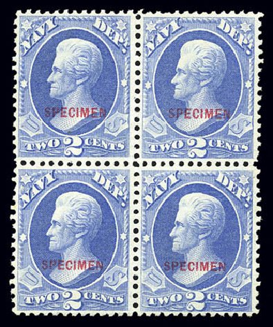 Costs of US Stamps Scott Catalog #O36 - 1873 2c Navy Official. Matthew Bennett International, Sep 2010, Sale 331, Lot 968
