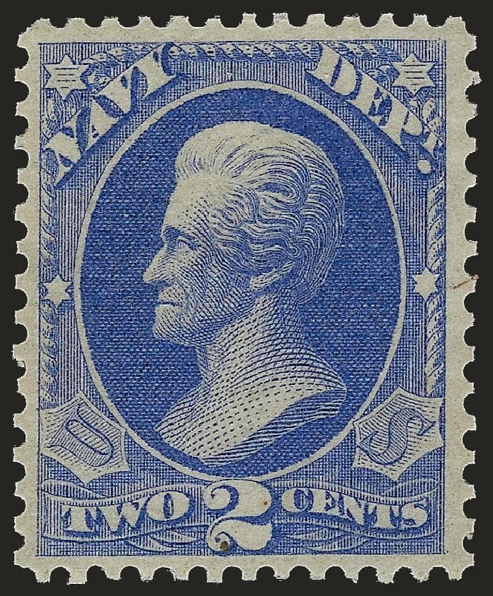 Prices of US Stamp Scott Cat. #O36 - 1873 2c Navy Official. Robert Siegel Auction Galleries, Sep 2009, Sale 976, Lot 2329