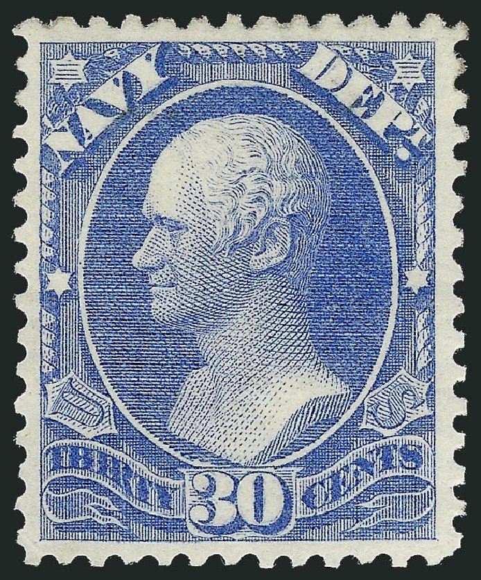 Price of US Stamp Scott Catalogue # O44: 30c 1873 Navy Official. Robert Siegel Auction Galleries, Oct 2010, Sale 997, Lot 6270