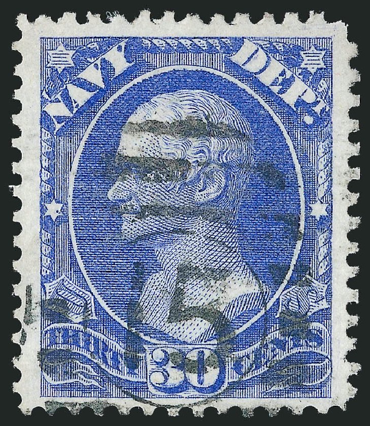Price of US Stamps Scott Catalog O44 - 30c 1873 Navy Official. Robert Siegel Auction Galleries, Oct 2011, Sale 1014, Lot 2353