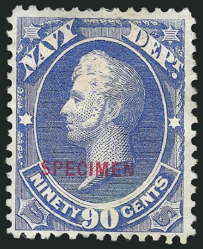 Costs of US Stamp Scott O45 - 90c 1873 Navy Official. Robert Siegel Auction Galleries, Mar 2015, Sale 1095, Lot 579