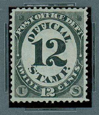 Values of US Stamp Scott Catalogue # O52 - 12c 1873 Post Office Official. Matthew Bennett International, Oct 2007, Sale 322, Lot 2315