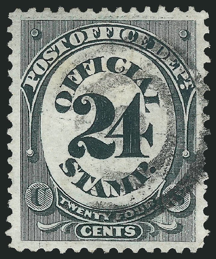 Price of US Stamp Scott Catalog #O54 - 1873 24c Post Office Official. Robert Siegel Auction Galleries, Nov 2014, Sale 1085, Lot 4081