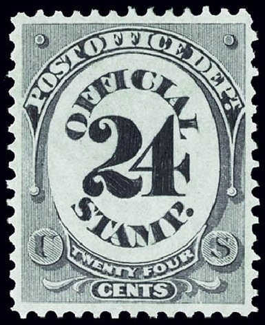 US Stamps Prices Scott Catalog O54 - 24c 1873 Post Office Official. Matthew Bennett International, Jun 2008, Sale 328, Lot 1233