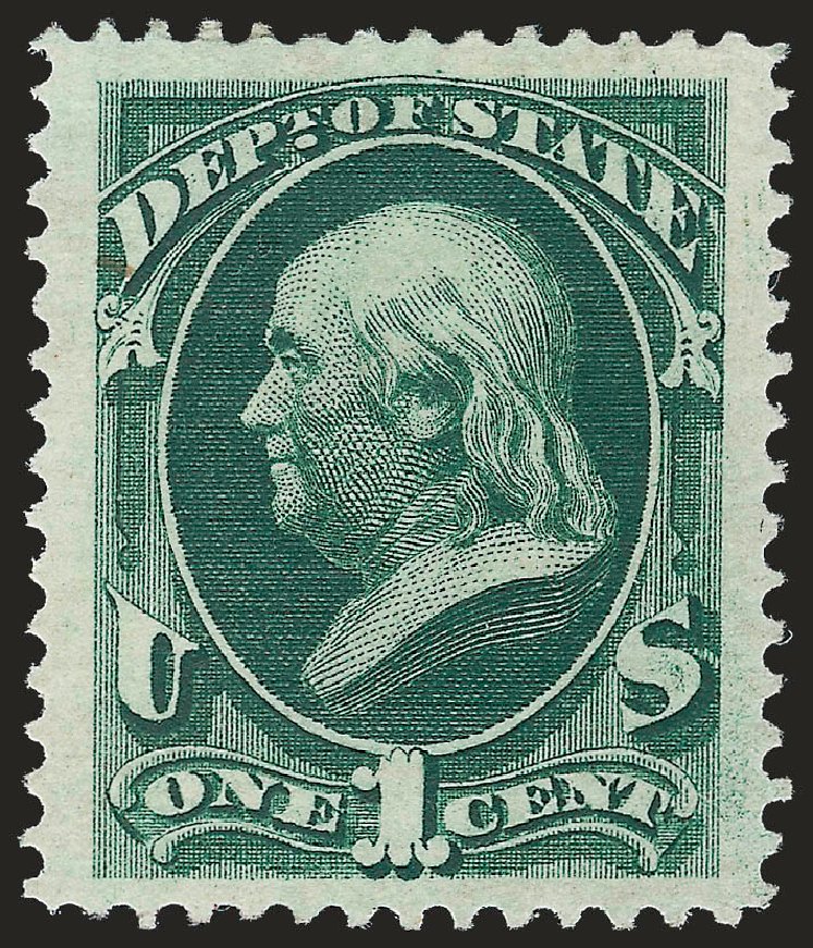US Stamp Price Scott Catalog # O57: 1873 1c State Official. Robert Siegel Auction Galleries, Sep 2009, Sale 976, Lot 2331