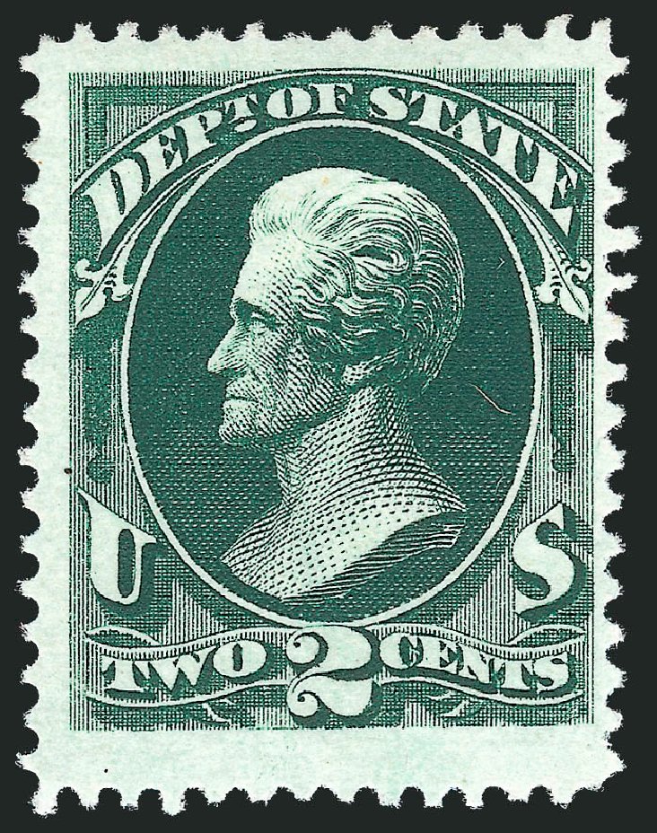 Values of US Stamp Scott #O58 - 2c 1873 State Official. Robert Siegel Auction Galleries, Jun 2011, Sale 1011, Lot 890
