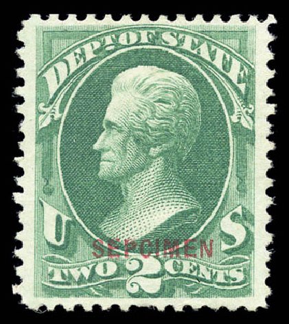 Cost of US Stamp Scott Catalogue # O58 - 1873 2c State Official. Matthew Bennett International, Sep 2010, Sale 331, Lot 973