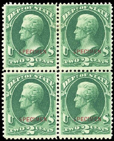 Cost of US Stamps Scott Catalogue # O58: 2c 1873 State Official. Matthew Bennett International, Sep 2011, Sale 338, Lot 2056