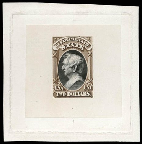 Values of US Stamps Scott # O68 - 1873 US$2.00 State Official. Matthew Bennett International, Apr 2008, Sale 326, Lot 689