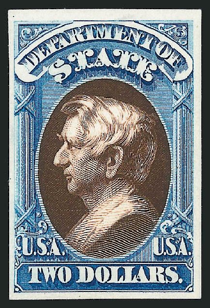 Prices of US Stamp Scott # O68: US$2.00 1873 State Official. Robert Siegel Auction Galleries, Dec 2012, Sale 1037, Lot 1280