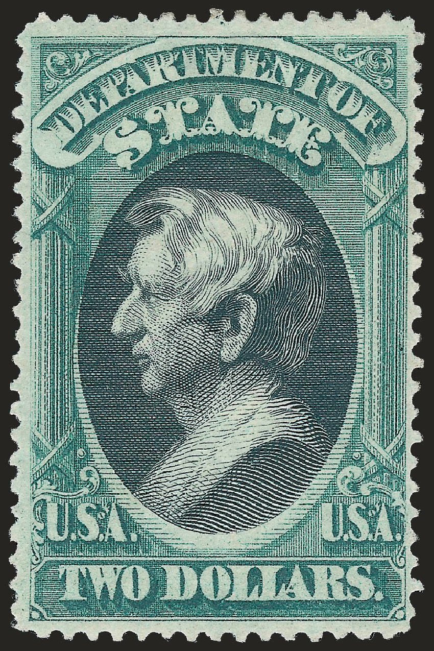 Value of US Stamps Scott # O68: US$2.00 1873 State Official. Robert Siegel Auction Galleries, Jun 2009, Sale 975, Lot 2234