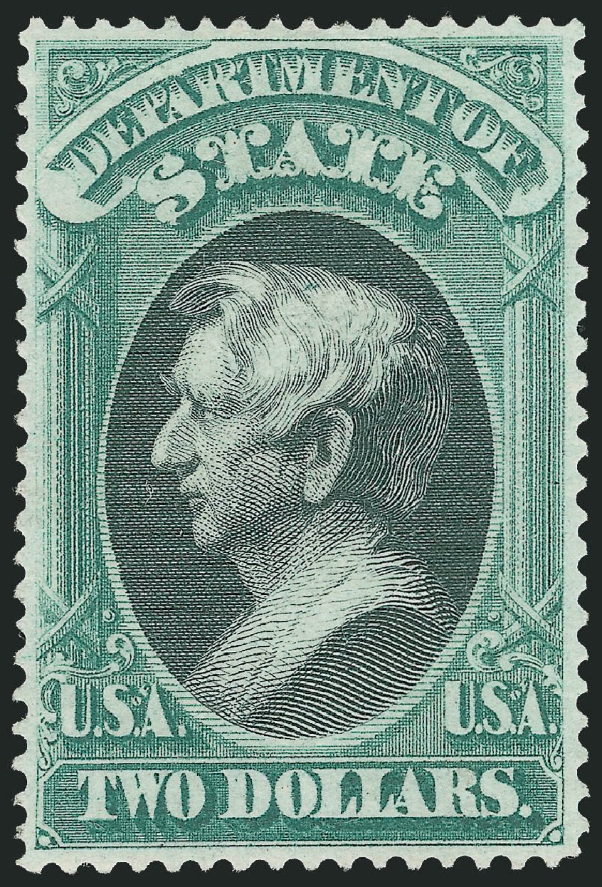 US Stamp Price Scott Catalogue #O68 - US$2.00 1873 State Official. Robert Siegel Auction Galleries, Mar 2011, Sale 1007, Lot 3042