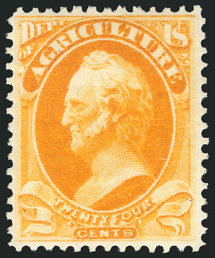 Prices of US Stamps Scott Catalog O7 - 1873 15c Agriculture Official. Robert Siegel Auction Galleries, Feb 2015, Sale 1092, Lot 1450