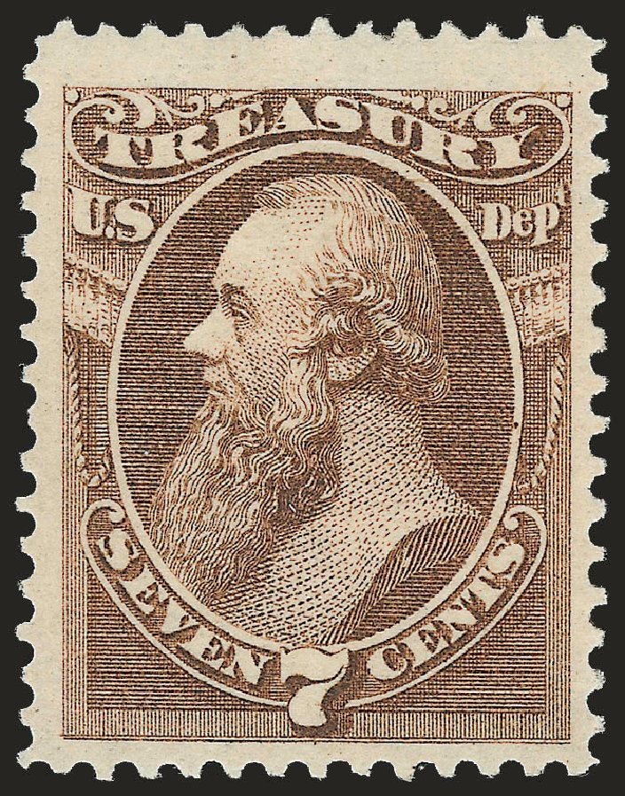 US Stamp Price Scott Catalogue #O76 - 7c 1873 Treasury Official. Robert Siegel Auction Galleries, Jun 2010, Sale 992, Lot 2640