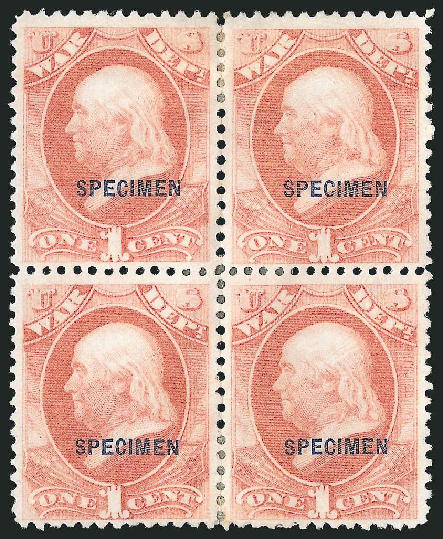 US Stamp Value Scott #O83: 1873 1c War Official. Robert Siegel Auction Galleries, Mar 2015, Sale 1095, Lot 657
