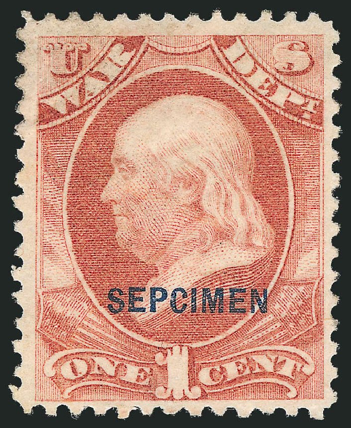 Value of US Stamps Scott Catalogue O83: 1873 1c War Official. Robert Siegel Auction Galleries, Dec 2010, Sale 1003, Lot 5542