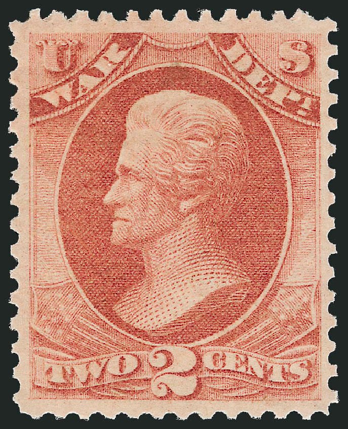 Values of US Stamp Scott Cat. # O84 - 1873 2c War Official. Robert Siegel Auction Galleries, Dec 2008, Sale 967, Lot 5158