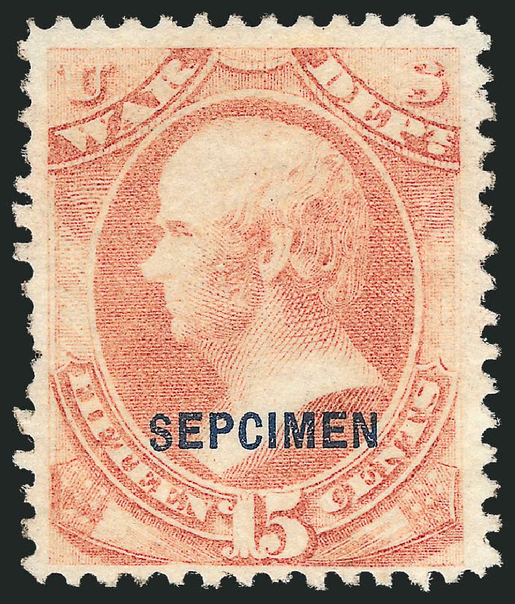 Value of US Stamp Scott Catalogue #O90: 15c 1873 War Official. Robert Siegel Auction Galleries, Dec 2010, Sale 1003, Lot 5553