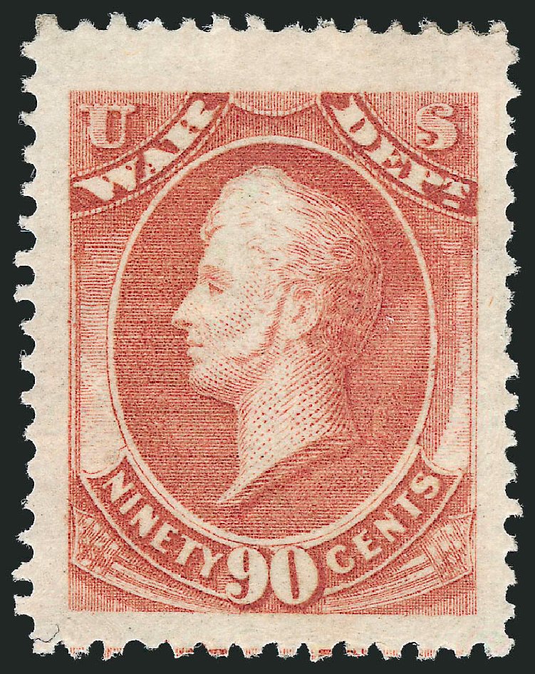Values of US Stamp Scott Catalog # O93: 90c 1873 War Official. Robert Siegel Auction Galleries, Oct 2010, Sale 997, Lot 6286