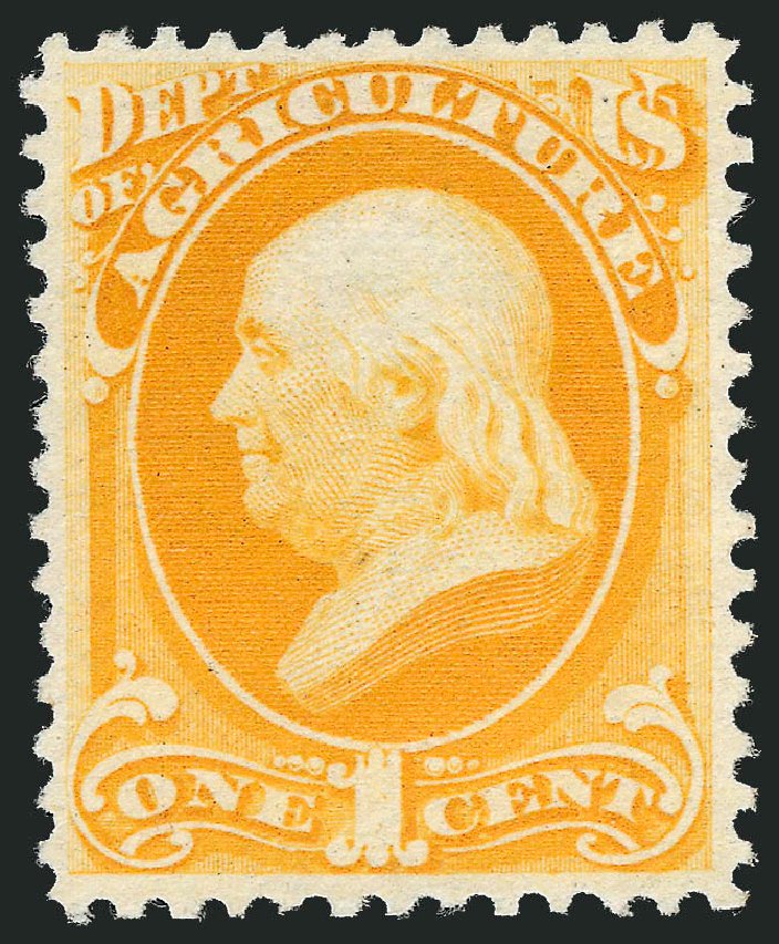 US Stamps Values Scott Catalogue #O94: 1c 1879 Agriculture Official. Robert Siegel Auction Galleries, Oct 2010, Sale 997, Lot 6287