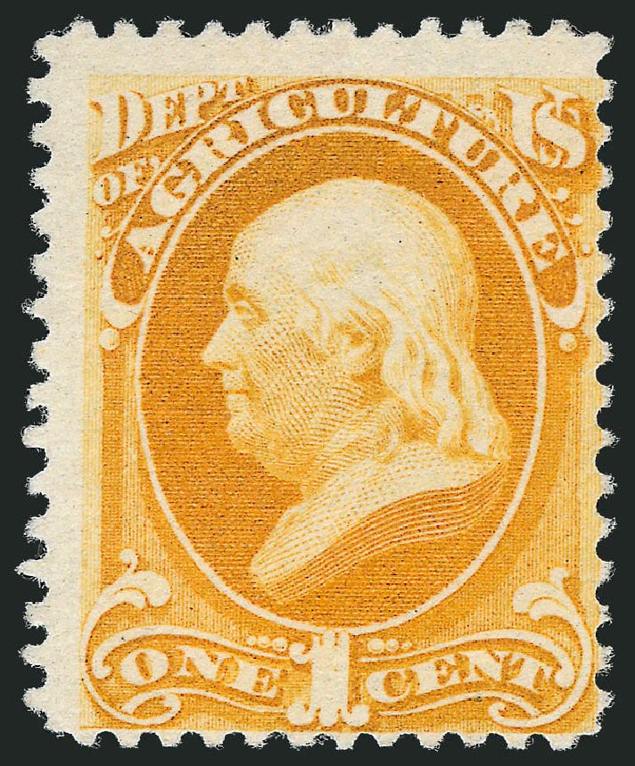 US Stamp Value Scott O94: 1879 1c Agriculture Official. Robert Siegel Auction Galleries, Oct 2011, Sale 1014, Lot 2370