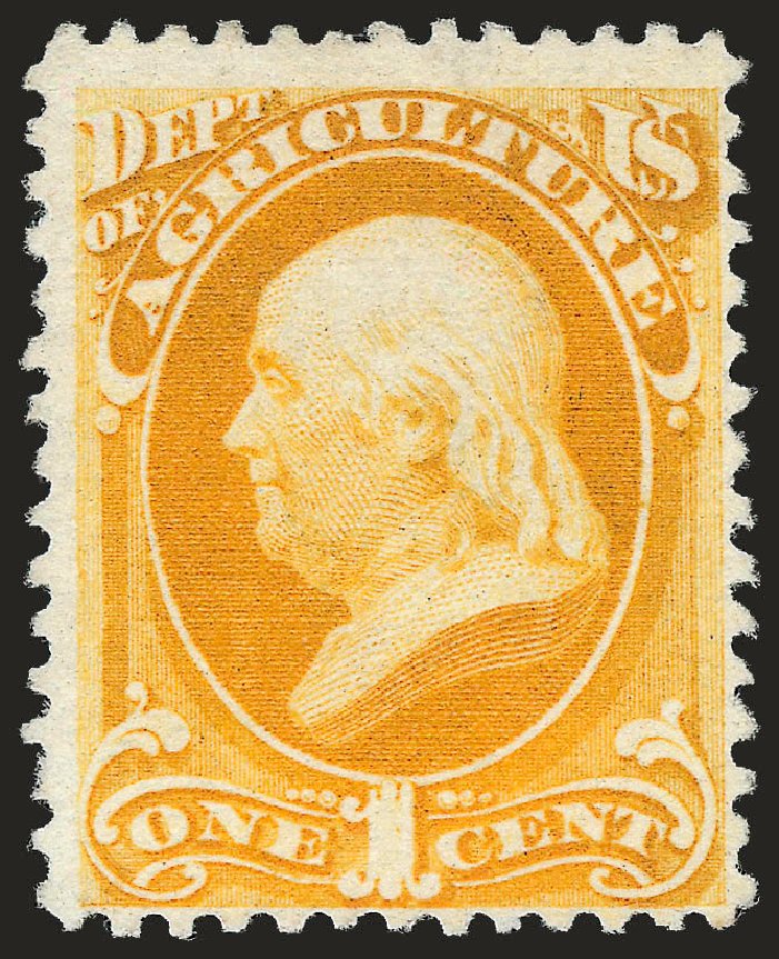 US Stamp Prices Scott Cat. O94: 1879 1c Agriculture Official. Robert Siegel Auction Galleries, Jun 2010, Sale 992, Lot 2641