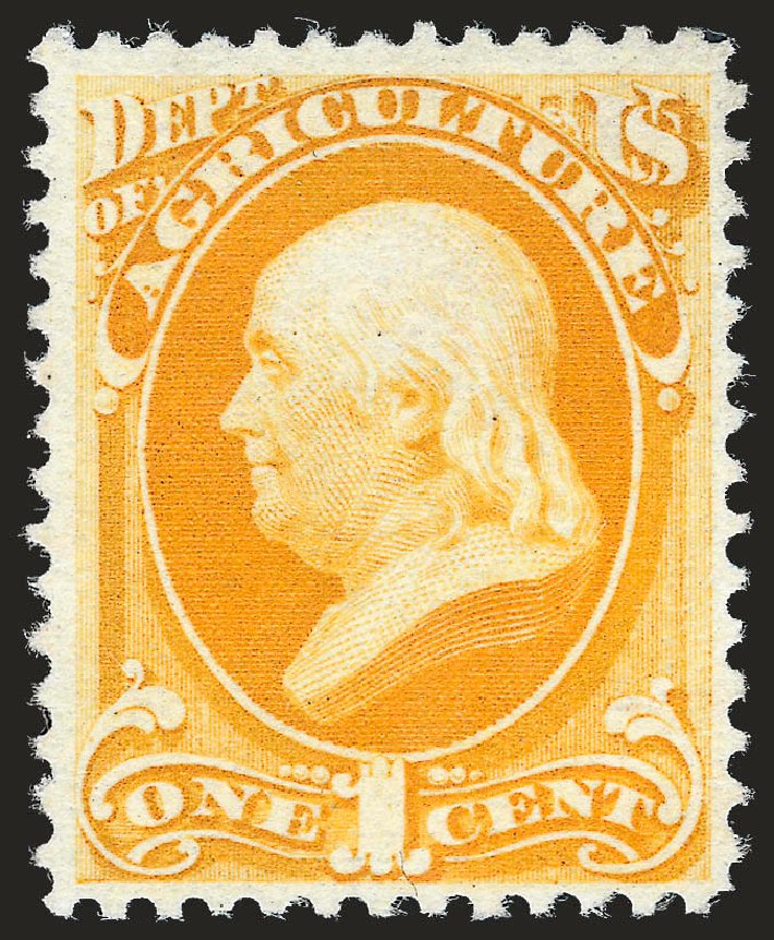 Cost of US Stamp Scott Catalogue # O94 - 1879 1c Agriculture Official. Robert Siegel Auction Galleries, Jun 2010, Sale 989, Lot 206
