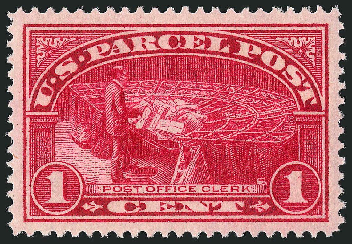 Value of US Stamp Scott Catalog #Q1 - 1c 1913 Parcel Post. Robert Siegel Auction Galleries, Oct 2011, Sale 1014, Lot 2412