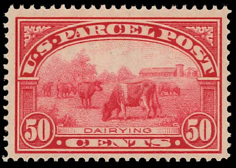 US Stamp Prices Scott Q10 - 1913 50c Parcel Post. Daniel Kelleher Auctions, Jan 2012, Sale 628, Lot 737
