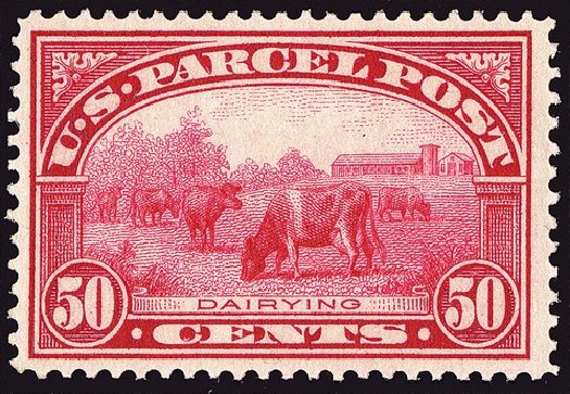 US Stamp Values Scott # Q10: 50c 1913 Parcel Post. Spink Shreves Galleries, Jan 2014, Sale 146, Lot 537