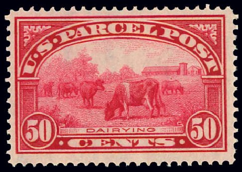 Price of US Stamp Scott Catalogue #Q10: 50c 1913 Parcel Post. Daniel Kelleher Auctions, Jan 2012, Sale 628, Lot 738