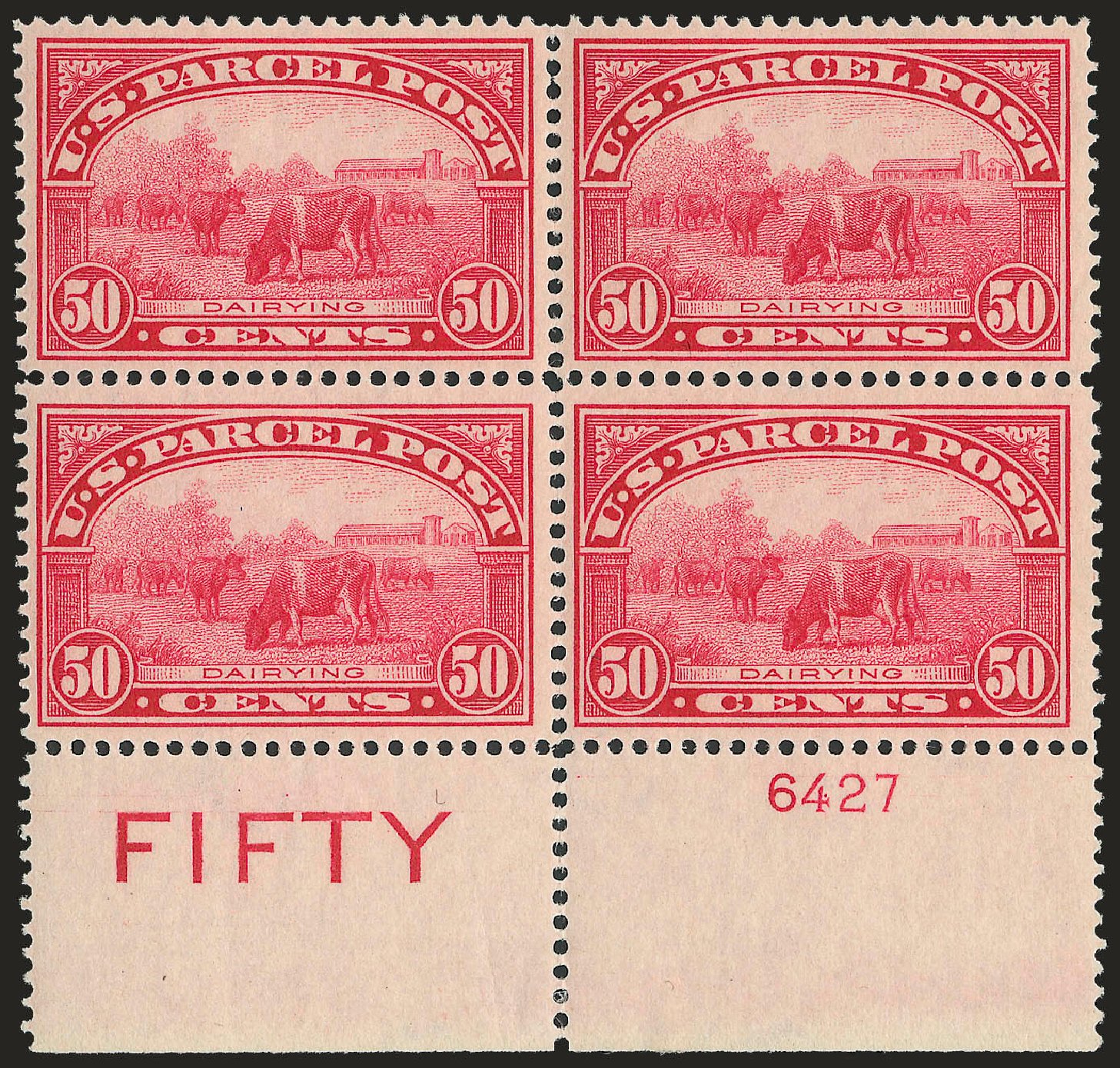 Cost of US Stamps Scott Catalogue # Q10: 50c 1913 Parcel Post. Robert Siegel Auction Galleries, Sep 2009, Sale 976, Lot 2358