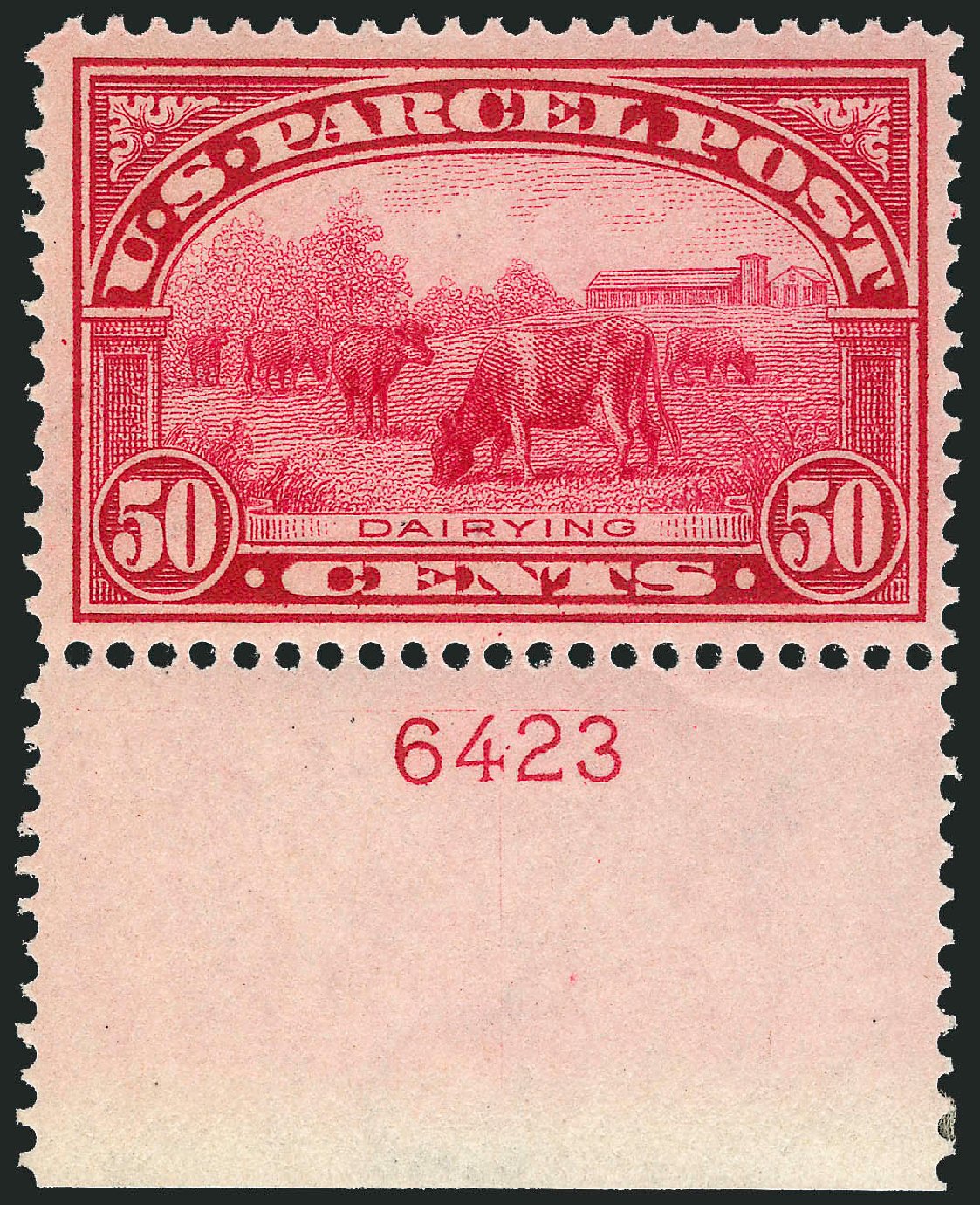 Value of US Stamp Scott Cat. Q10: 1913 50c Parcel Post. Robert Siegel Auction Galleries, Nov 2013, Sale 1061, Lot 4229